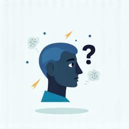 Icon representing a person thinking or answering a question